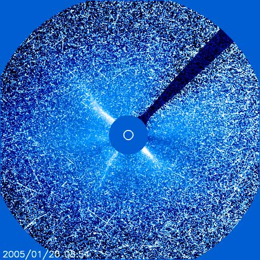 Bild des Lasco-C3 auf dem SOHO-Satelit